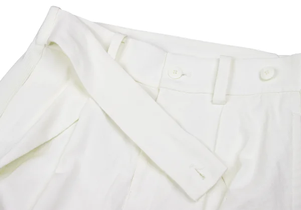 ISSEY MIYAKE In-tuck Side Rib Switching Cropped Pants K-169796_005