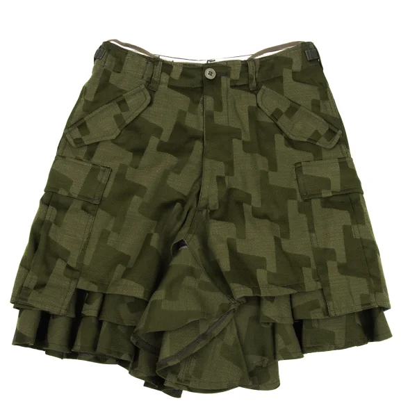 JUNYA WATANABE COMME des GARCONS Houndstooth Jacquard Cargo Half Pants K-169797_002