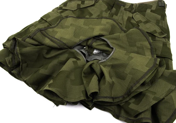 JUNYA WATANABE COMME des GARCONS Houndstooth Jacquard Cargo Half Pants K-169797_010