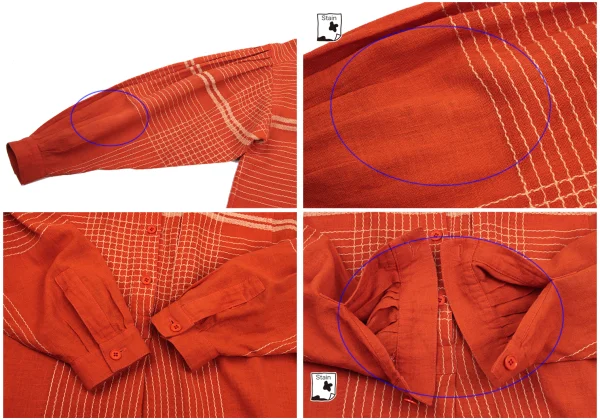 ISSEY MIYAKE Cotton Linen Embroidery Design Pullover Shirt & Skirt K-169801_005