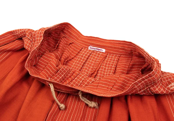 ISSEY MIYAKE Cotton Linen Embroidery Design Pullover Shirt & Skirt K-169801_014