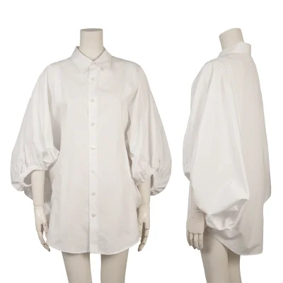 LIMI feu Circle Silhouette Gather Sleeve Shirt