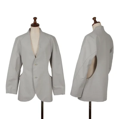 ISSEY MIYAKE Side Cutting Collarless Jacket