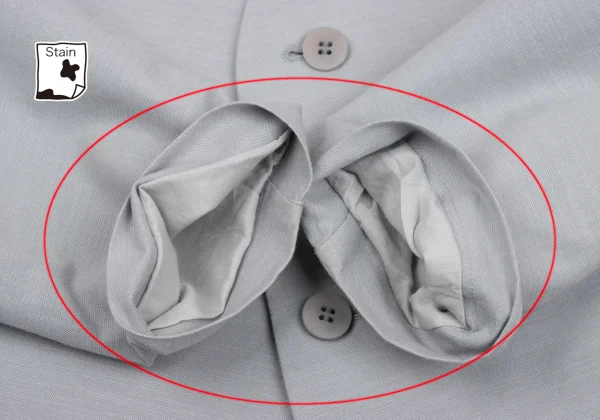 ISSEY MIYAKE Side Cutting Collarless Jacket K-169804_008