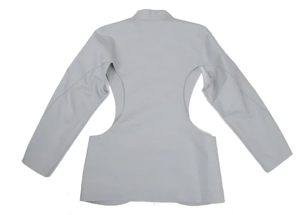 ISSEY MIYAKE Side Cutting Collarless Jacket K-169804_014