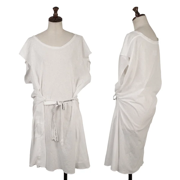 MM6 MAISON MARGIELA Cotton Linen Sleeveless Tunic White S K-169805_001