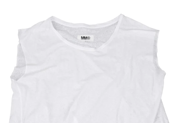MM6 MAISON MARGIELA Cotton Linen Sleeveless Tunic K-169805_003