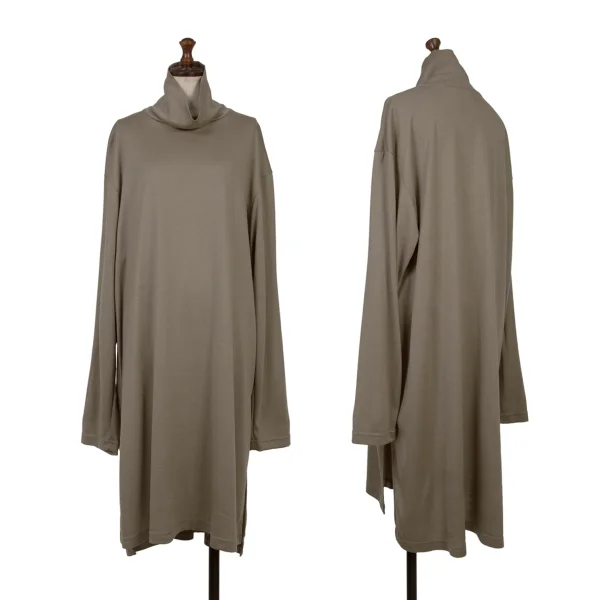 S'YTE Acrylic Wool Turtleneck Long Top Beige 3 K-169807_001