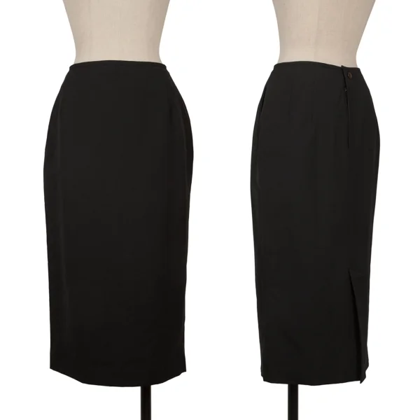Jean Paul GAULTIER FEMME Wool Long Skirt Black 40 K-169811_001