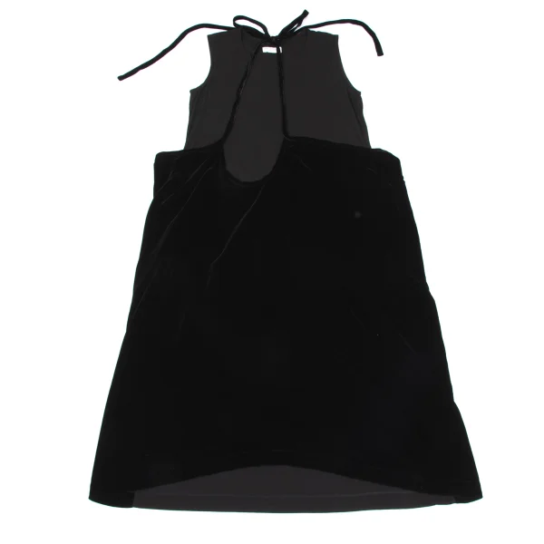 robe de chambre COMME des GARCONS Velour Halter Neck Switching Dress K-169812_002