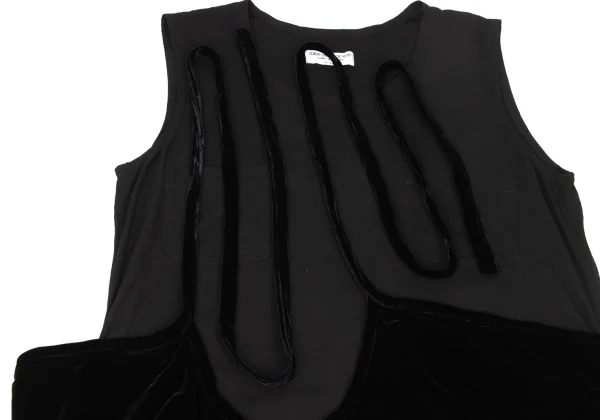 robe de chambre COMME des GARCONS Velour Halter Neck Switching Dress K-169812_004