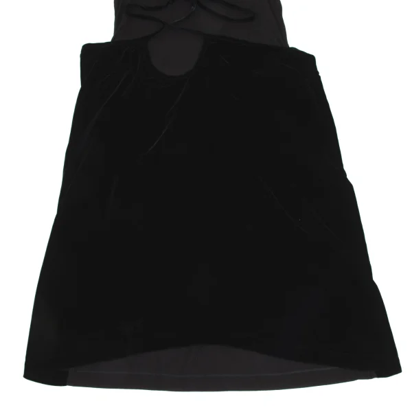 robe de chambre COMME des GARCONS Velour Halter Neck Switching Dress K-169812_009