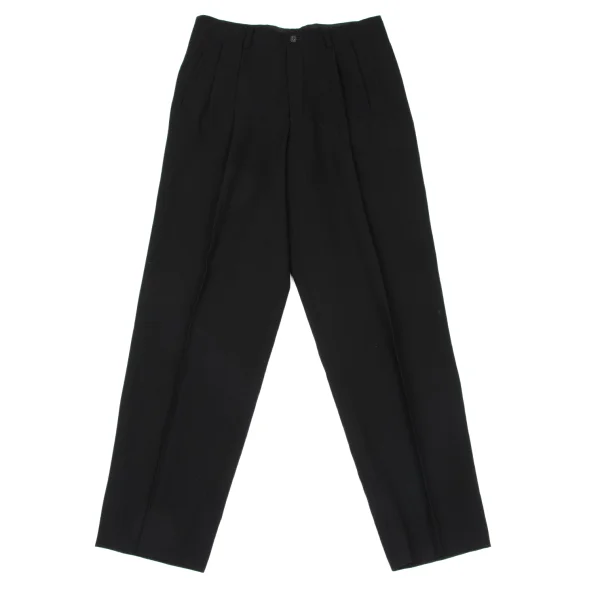 ISSEY MIYAKE MEN Wool Two Tuck Pants Black L K-169814_001