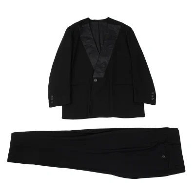 ISSEY MIYAKE MEN Wrinkled Silk Switching Wool Jacket & Pants