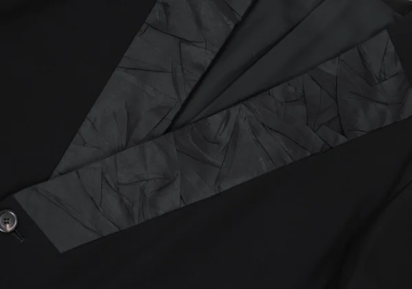 ISSEY MIYAKE MEN Wrinkled Silk Switching Wool Jacket & Pants K-169815_005