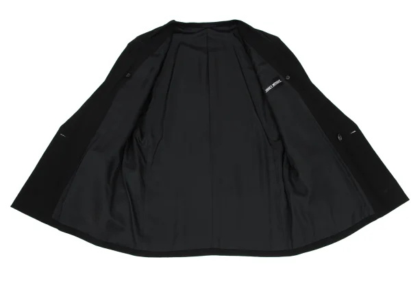 ISSEY MIYAKE MEN Wrinkled Silk Switching Wool Jacket & Pants K-169815_011