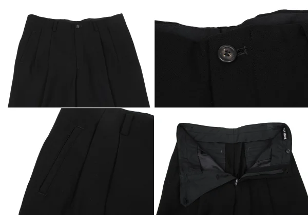 ISSEY MIYAKE MEN Wrinkled Silk Switching Wool Jacket & Pants K-169815_014