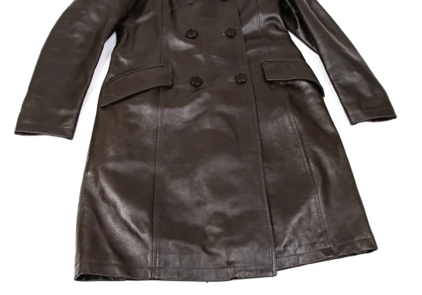 MAX&Co Cow Leather Double-breasted Coat K-169816_010