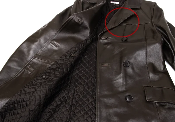MAX&Co Cow Leather Double-breasted Coat K-169816_012