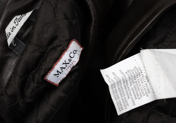 MAX&Co Cow Leather Double-breasted Coat K-169816_020
