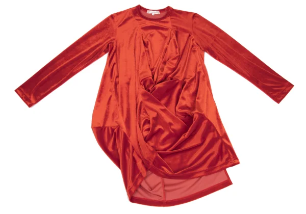 COMME des GARCONS Velour Drape Design Tunic K-169820_002