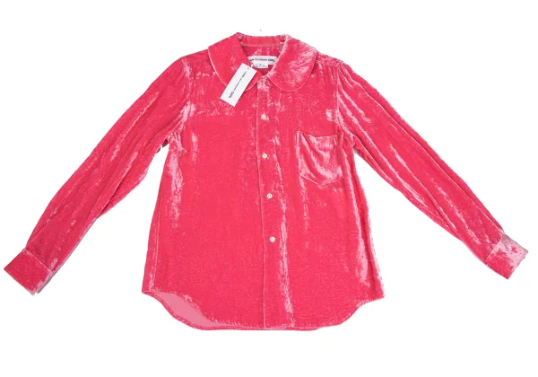 COMME des GARCONS GIRL Velour Round Collar Blouse K-169822_002