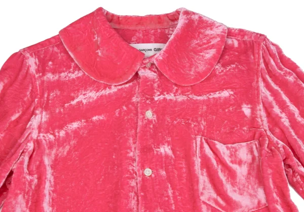 COMME des GARCONS GIRL Velour Round Collar Blouse K-169822_003