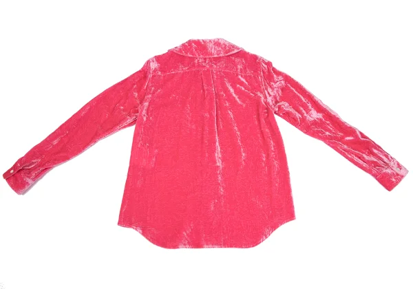 COMME des GARCONS GIRL Velour Round Collar Blouse K-169822_011