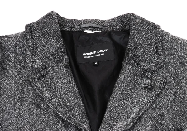 COMME des GARCONS HOMME DEUX Product Processed Wool Chester Coat K-169829_003