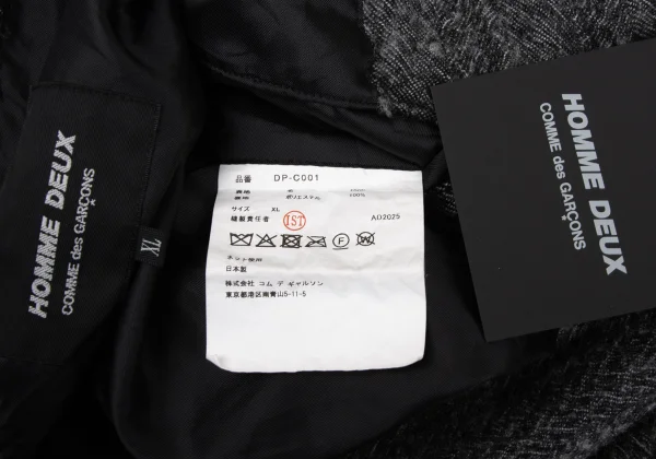 COMME des GARCONS HOMME DEUX Product Processed Wool Chester Coat K-169829_019