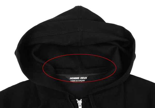 COMME des GARCONS HOMME DEUX Wool Hoodie Zip Coat K-169830_005