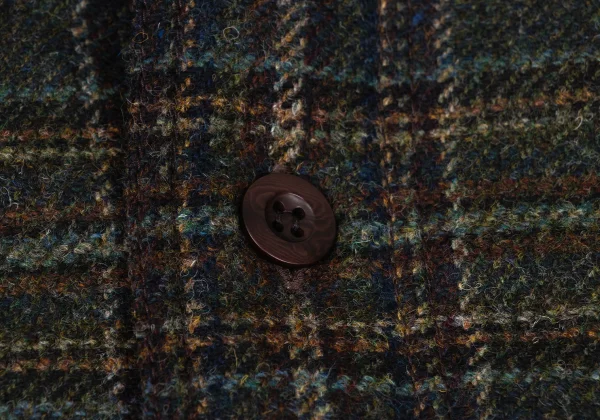 JUNYA WATANABE MAN×FILSON Leather Switching Wool Tweed Padded Shirt Jacket K-169832_004