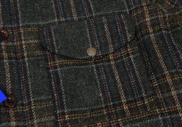 JUNYA WATANABE MAN×FILSON Leather Switching Wool Tweed Padded Shirt Jacket K-169832_005