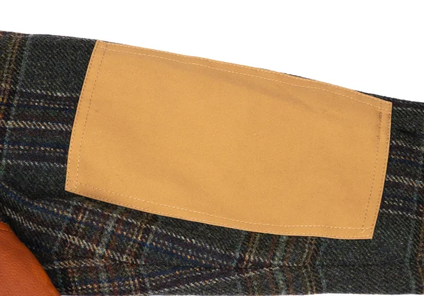 JUNYA WATANABE MAN×FILSON Leather Switching Wool Tweed Padded Shirt Jacket K-169832_016