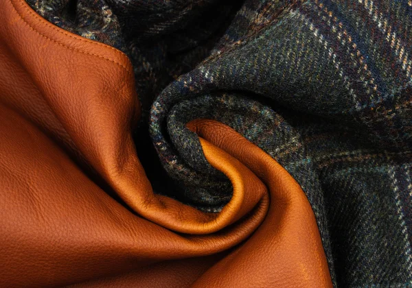 JUNYA WATANABE MAN×FILSON Leather Switching Wool Tweed Padded Shirt Jacket K-169832_017