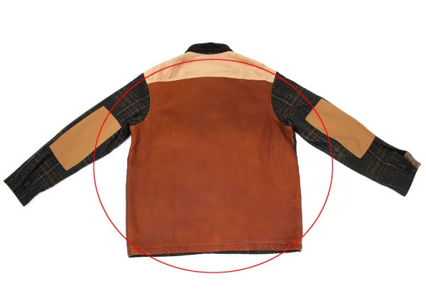 JUNYA WATANABE MAN×FILSON Leather Switching Wool Tweed Padded Shirt Jacket K-169833_010