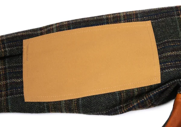 JUNYA WATANABE MAN×FILSON Leather Switching Wool Tweed Padded Shirt Jacket K-169833_016