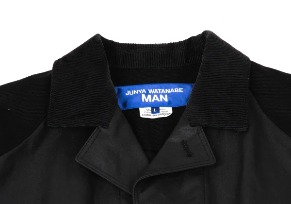 JUNYA WATANABE MAN Leather Patch Switching Coated Cotton Coat K-169834_003