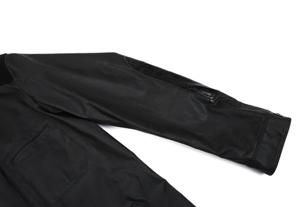 JUNYA WATANABE MAN Leather Patch Switching Coated Cotton Coat K-169834_008