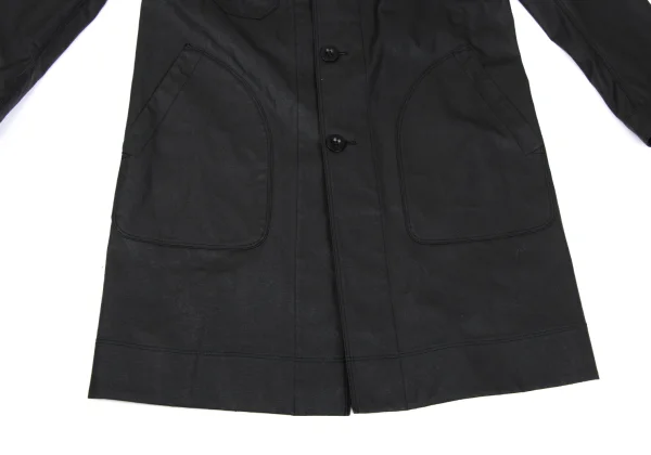 JUNYA WATANABE MAN Leather Patch Switching Coated Cotton Coat K-169834_010