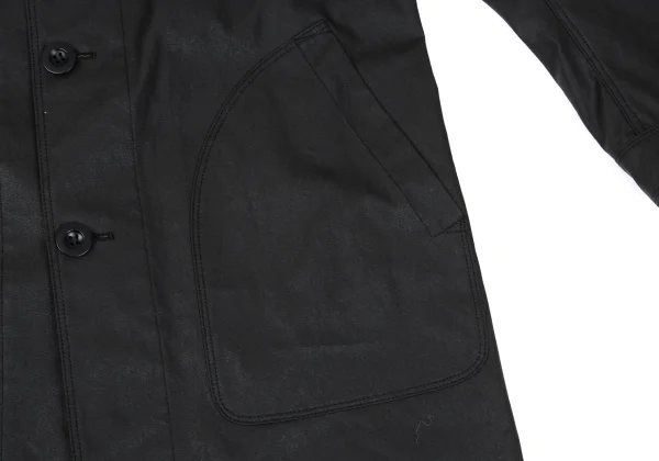 JUNYA WATANABE MAN Leather Patch Switching Coated Cotton Coat K-169834_011