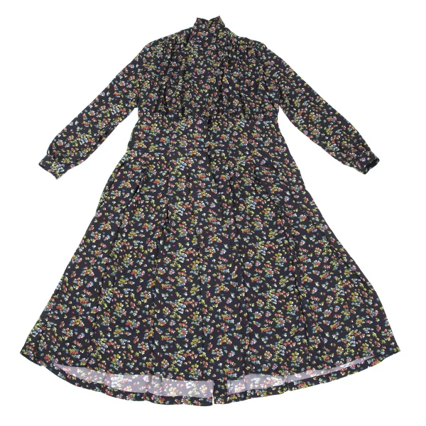 JUNYA WATANABE Floral Print Layered Switching Shirt Dress K-169836_002