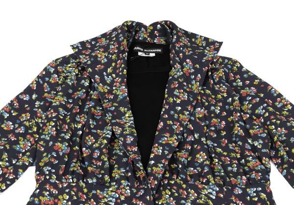JUNYA WATANABE Floral Print Layered Switching Shirt Dress K-169836_005