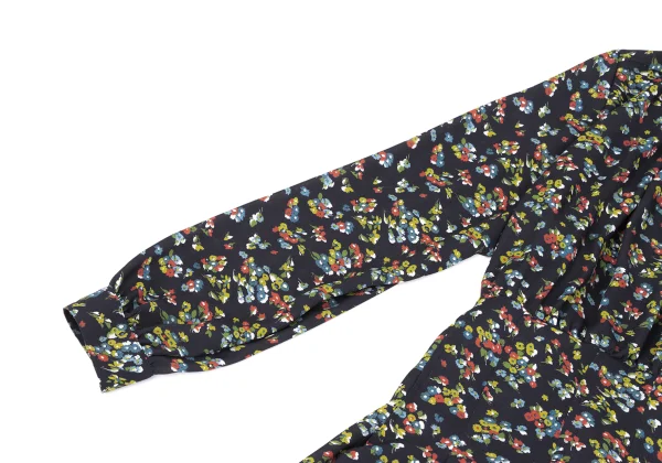 JUNYA WATANABE Floral Print Layered Switching Shirt Dress K-169836_006