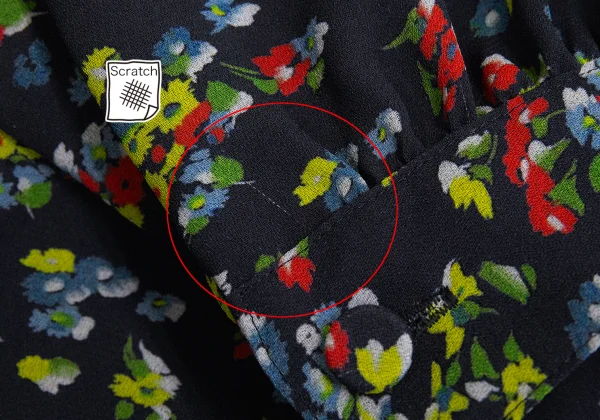 JUNYA WATANABE Floral Print Layered Switching Shirt Dress K-169836_008