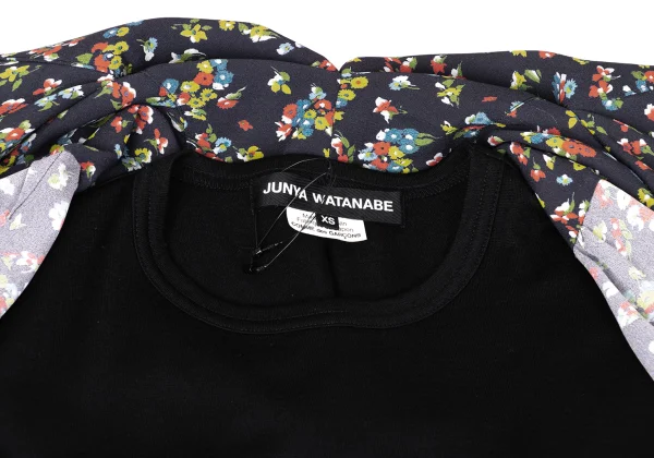 JUNYA WATANABE Floral Print Layered Switching Shirt Dress K-169836_011