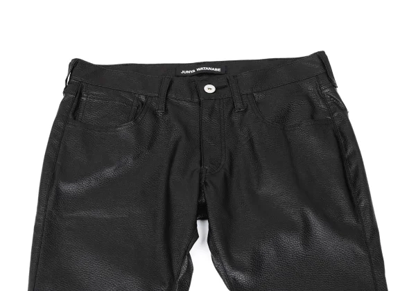 JUNYA WATANABE Embossed Synthetic Leather Flare Pants K-169837_002