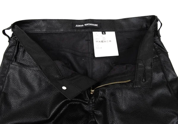 JUNYA WATANABE Embossed Synthetic Leather Flare Pants K-169837_005