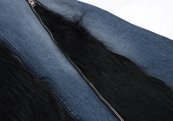JUNYA WATANABE×Levi's Fur Zipper Switching Denim Skirt K-169839_010