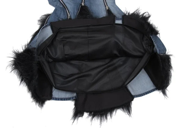 JUNYA WATANABE×Levi's Fur Zipper Switching Denim Skirt K-169839_011
